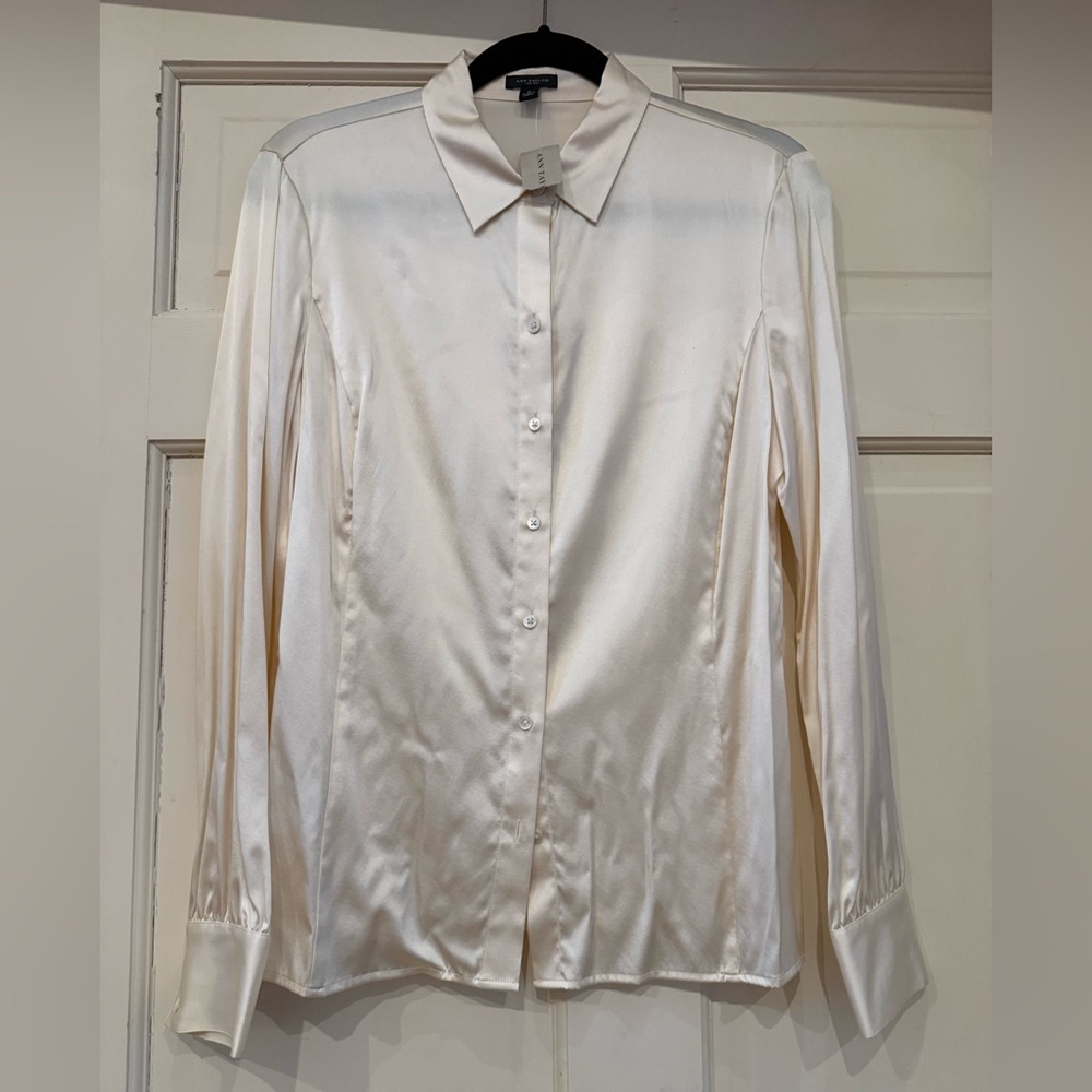 Ann Taylor Silk Classic Button-down blouse